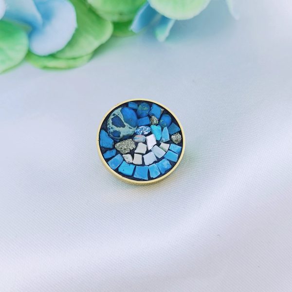 BIJOUX EN BOUTIQUE - Broche - Rond M