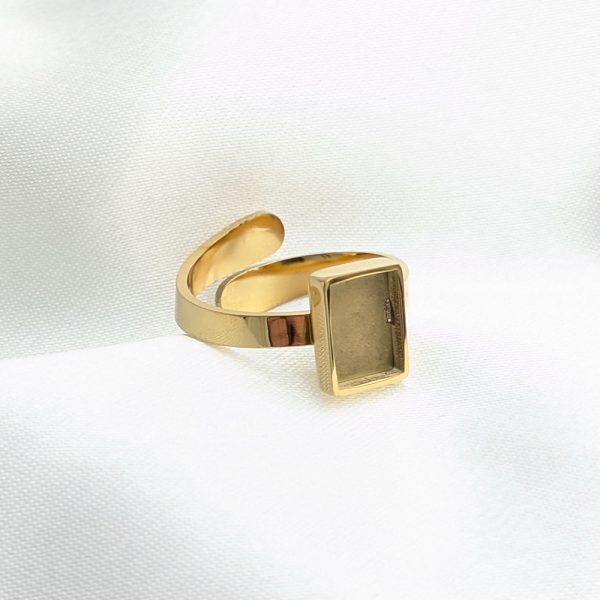 BIJOUX EN BOUTIQUE - Bague - Mini rectangle